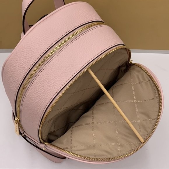 Michael Kors Adina Medium Backpack Leather Powder Blush - Picture 13 of 16